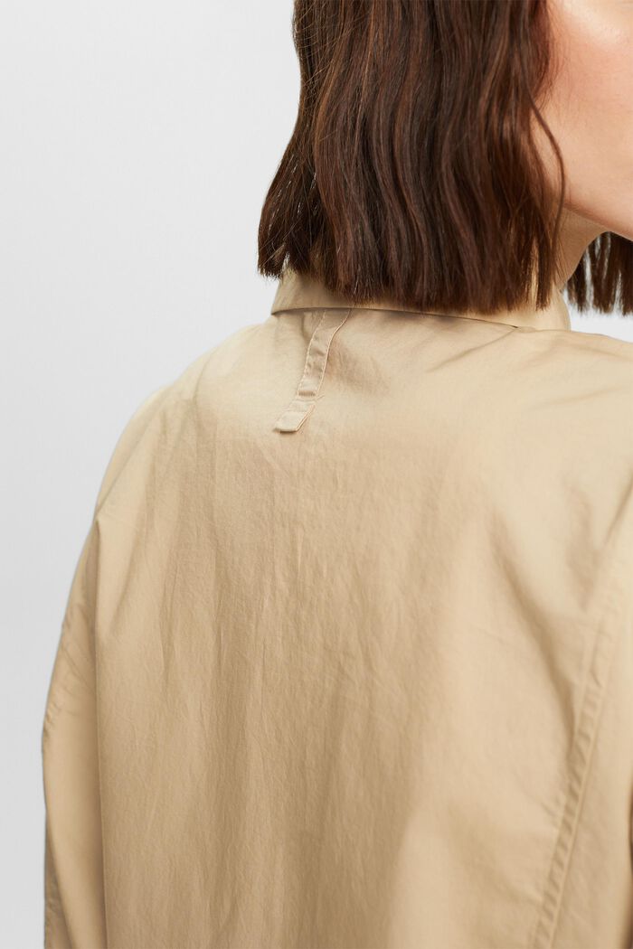 Button-Down-Hemd aus Baumwolle, SAND, detail image number 4