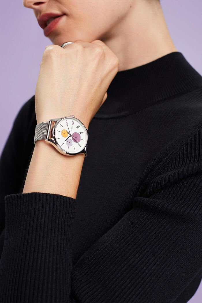 ESPRIT - Multifunktionale Uhr mit Mesh-Armband in unserem Online Shop
