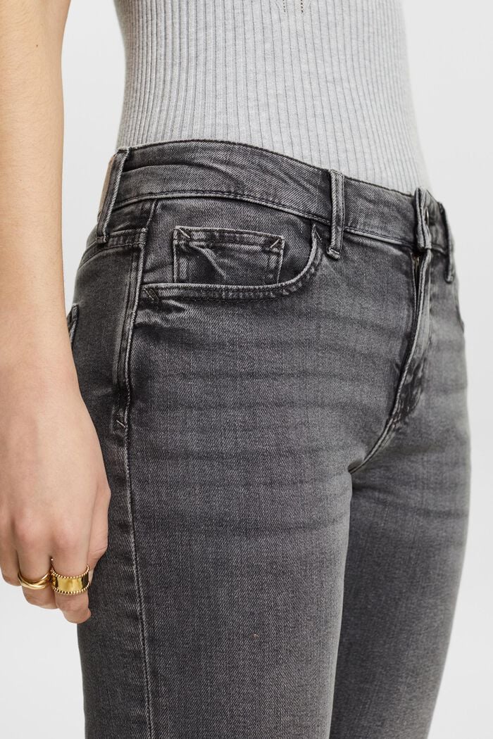 Bootcut-Jeans mit mittelhohem Bund, GREY MEDIUM WASHED, detail image number 3