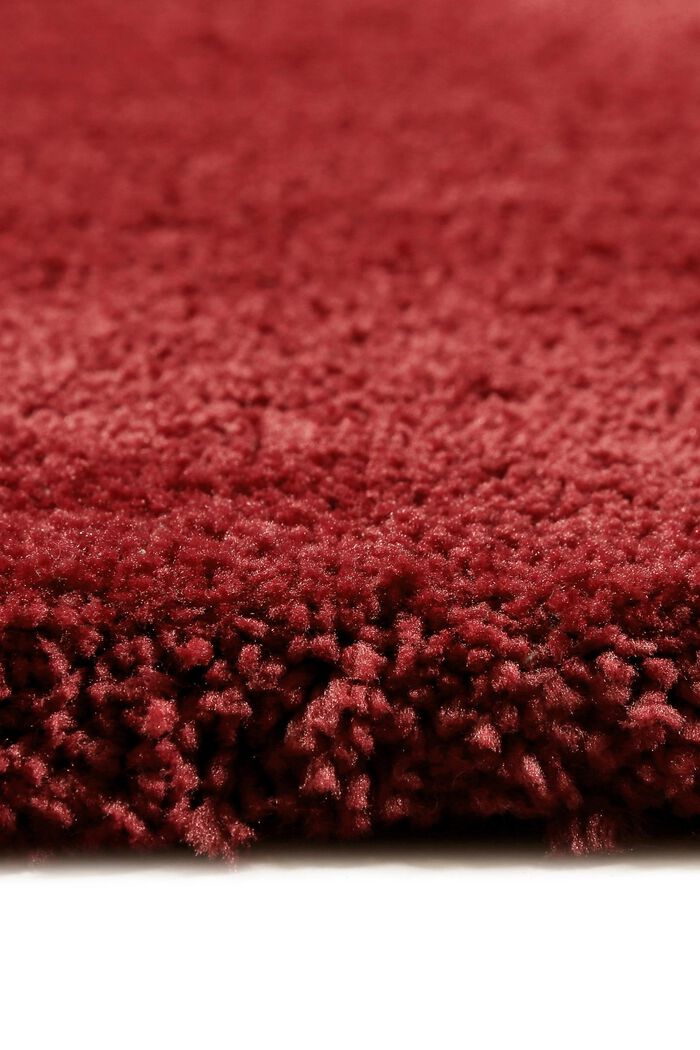 Hochflor-Teppich im unifarbenen Design, RED, detail image number 1