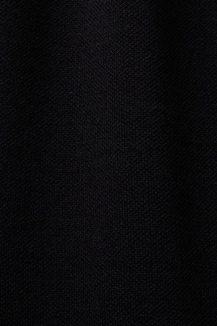 Plissiertes T-Shirt-Kleid in Minilänge, BLACK, detail image number 5