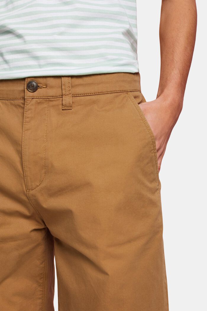 Shorts im Chino-Style aus nachhaltiger Baumwolle, CAMEL, detail image number 2