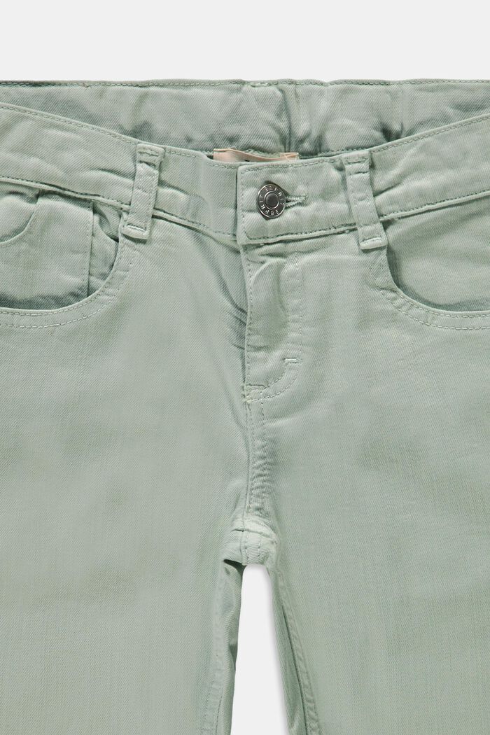 Recycelt: Bermuda-Shorts mit Verstellbund, LIGHT AQUA GREEN, detail image number 2