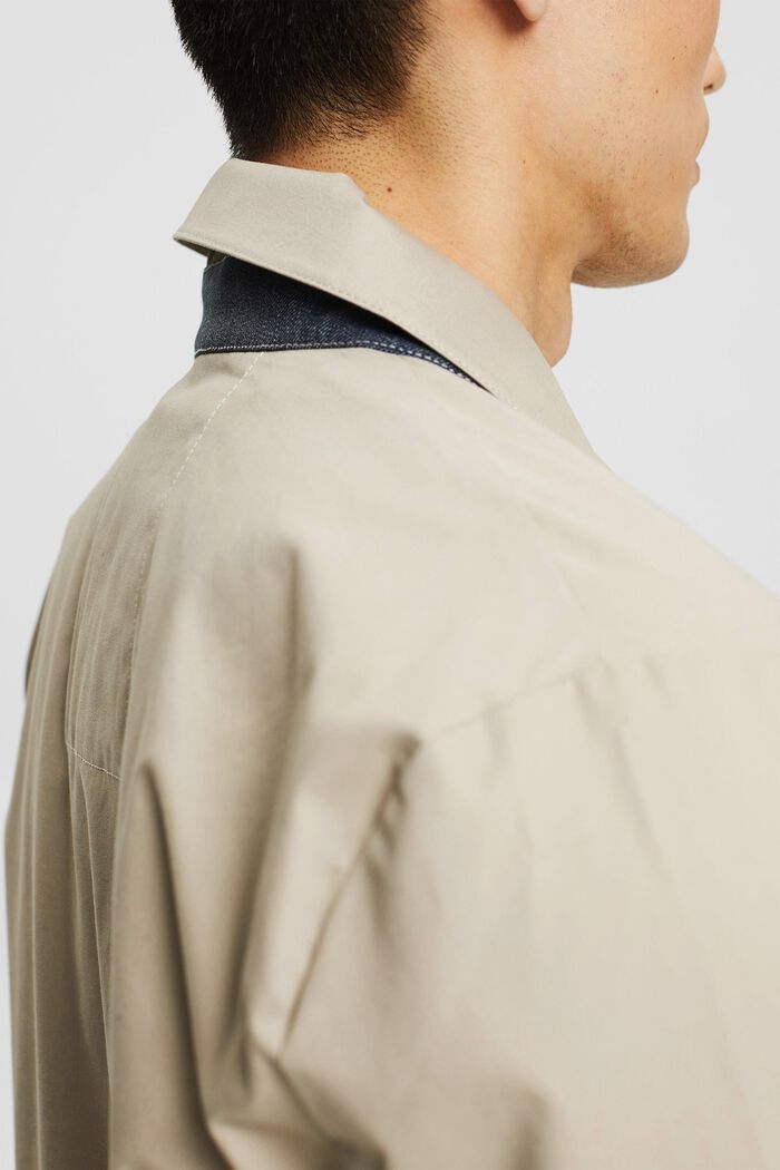Recycelt: dünne Jacke mit Umlegekragen, LIGHT BEIGE, detail image number 2