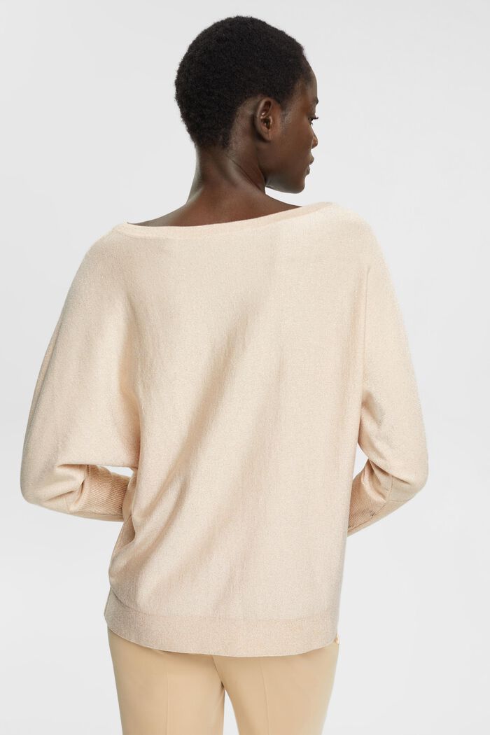 Funkelnder Pullover, LENZING™ ECOVERO™, DUSTY NUDE, detail image number 4