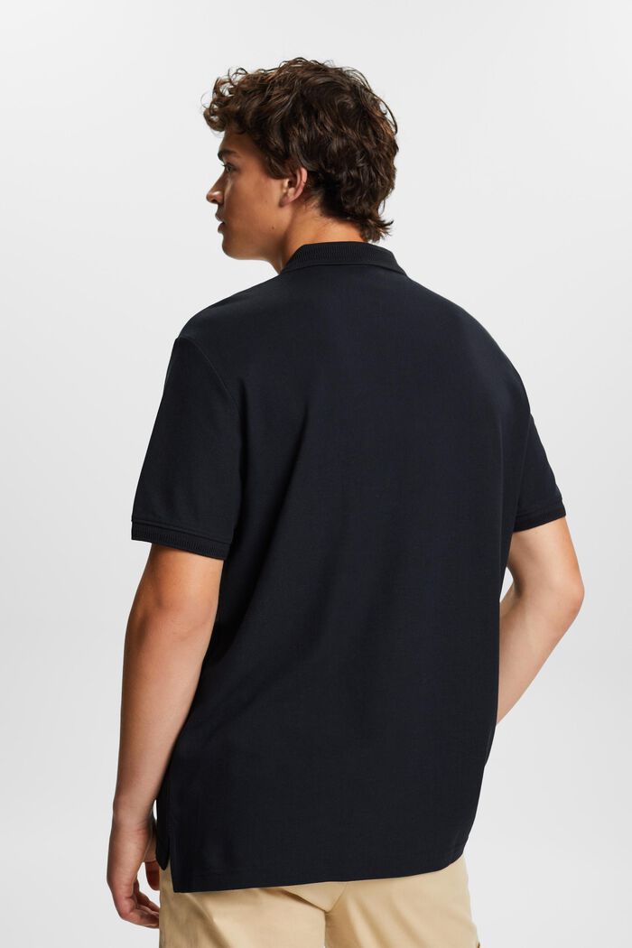 Poloshirt aus Baumwoll-Piqué, BLACK, detail image number 3