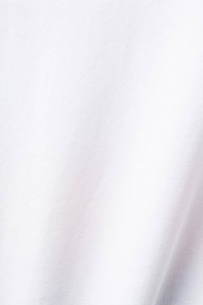 Bedrucktes Baumwoll-T-Shirt, WHITE, detail image number 5