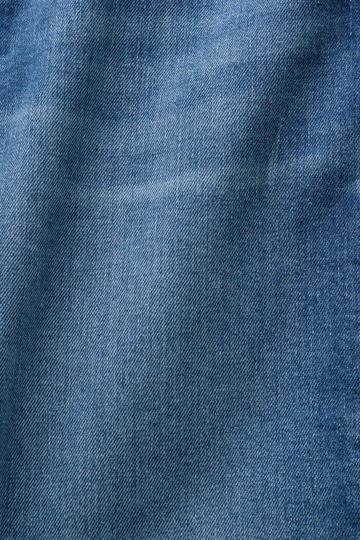 Gerade Jeansshorts mit mittelhohem Bund, BLUE MEDIUM WASHED, detail image number 5