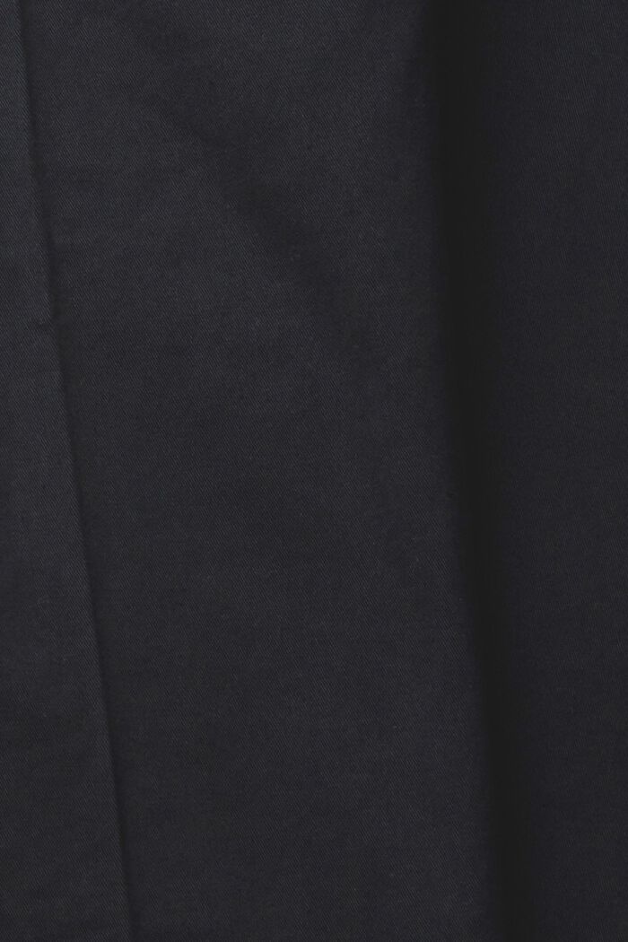 Stretch-Chino aus Baumwolle, BLACK, detail image number 5