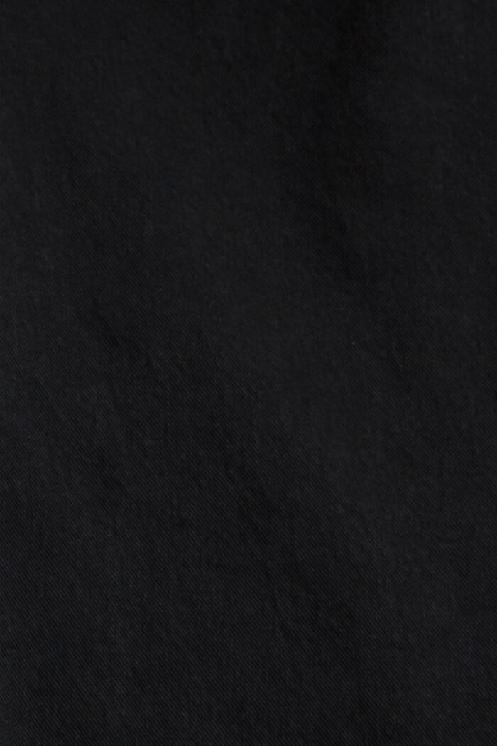 Denim-Culotte mit Destroyed-Effekten, BLACK, detail image number 4