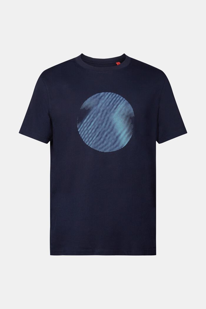 T-Shirt mit Print vorne, 100 % Baumwolle, NAVY, detail image number 6
