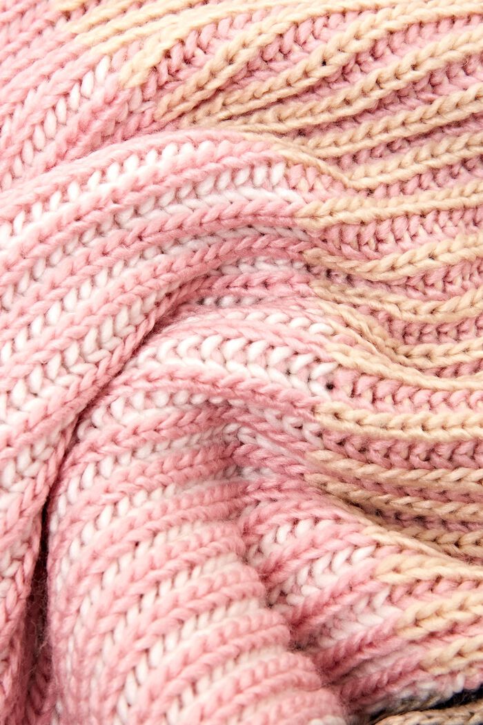 Mehrfarbiger Schal aus Rippstrick, NEW NAVY, detail image number 1