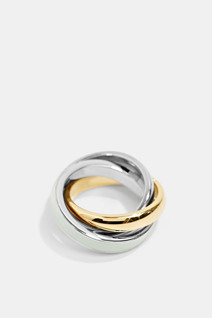 Trio-Ring aus Edelstahl, GOLD BICOLOUR, detail image number 0