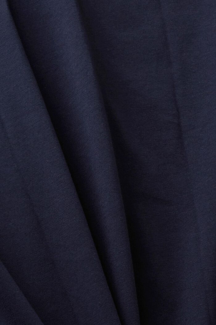 Slim-Fit-Shirt aus Baumwolle mit kleinem Print, NAVY, detail image number 5
