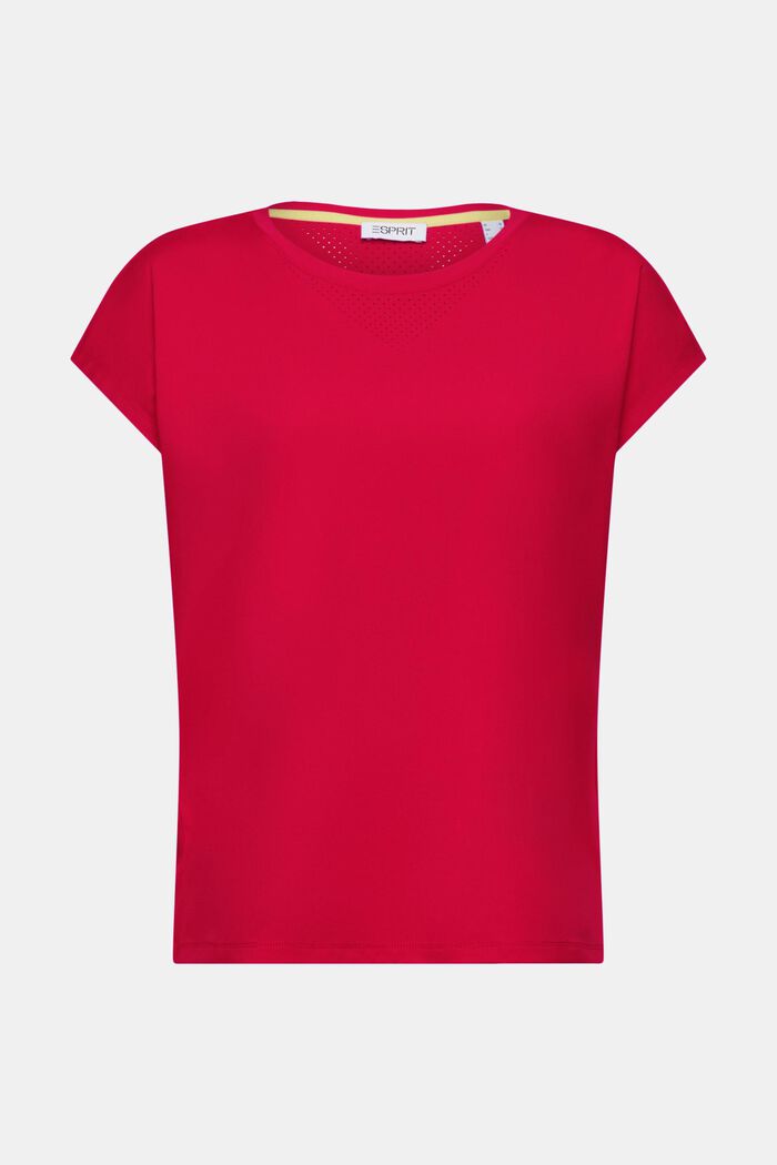 Kurzärmliges Active T-Shirt, DARK RED, detail image number 5