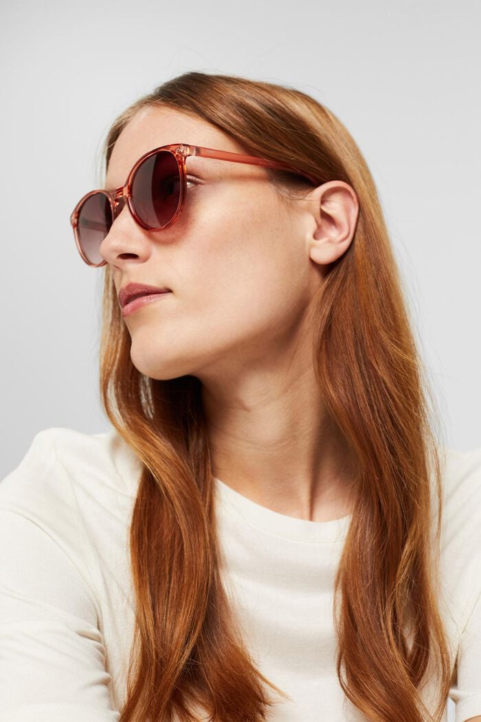 Sonnenbrille mit leichtem Kunststoffrahmen, ROSE, detail image number 1