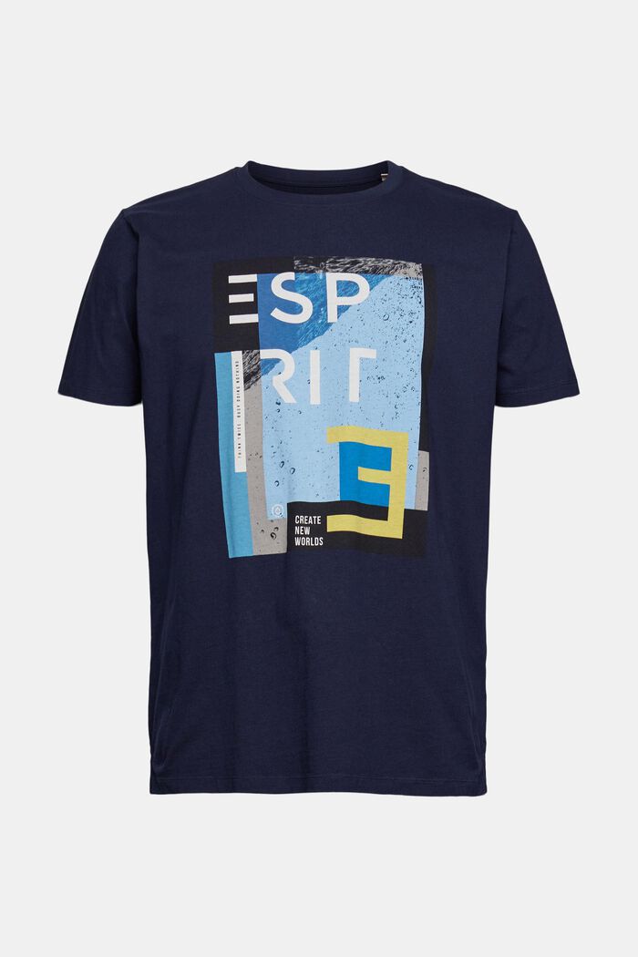Jersey-T-Shirt mit großem Frontprint