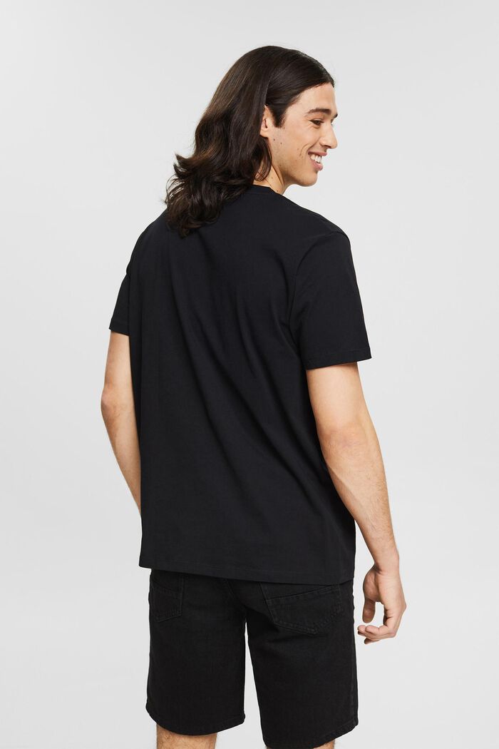 Jersey-T-Shirt mit Print, BLACK, detail image number 3