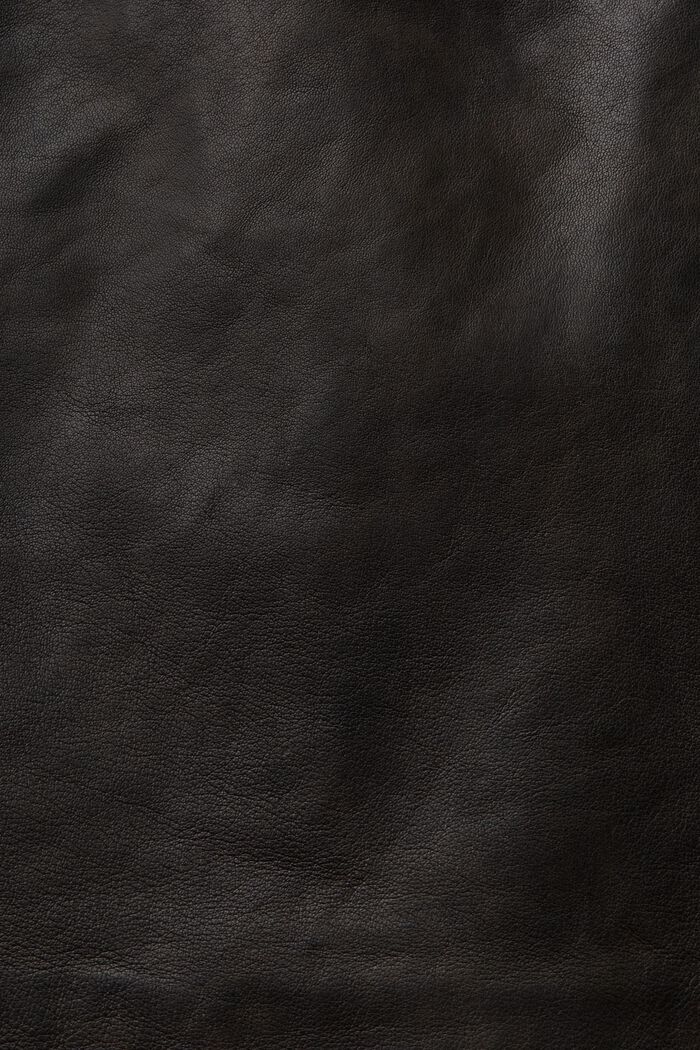 Lederhose mit geradem Bein und mittelhohem Bund, BLACK, detail image number 5
