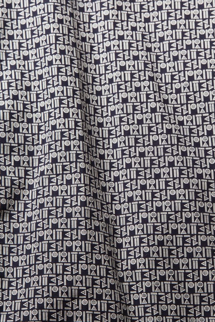 Hemd in Slim Fit mit Allover-Print, NAVY, detail image number 5