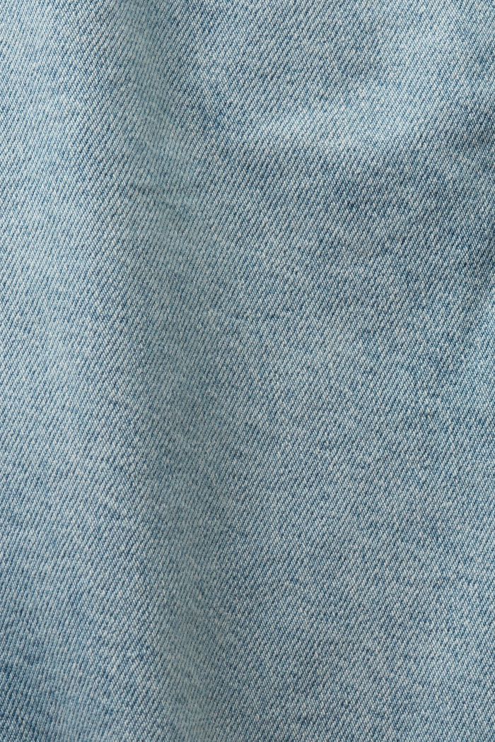 Lockere Jeansshorts mit mittelhohem Bund, BLUE LIGHT WASHED, detail image number 6