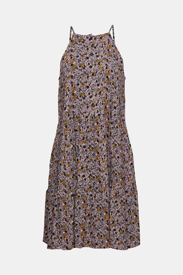 Kleid mit floralem Muster, LENZING™ ECOVERO™, OLIVE, detail image number 6