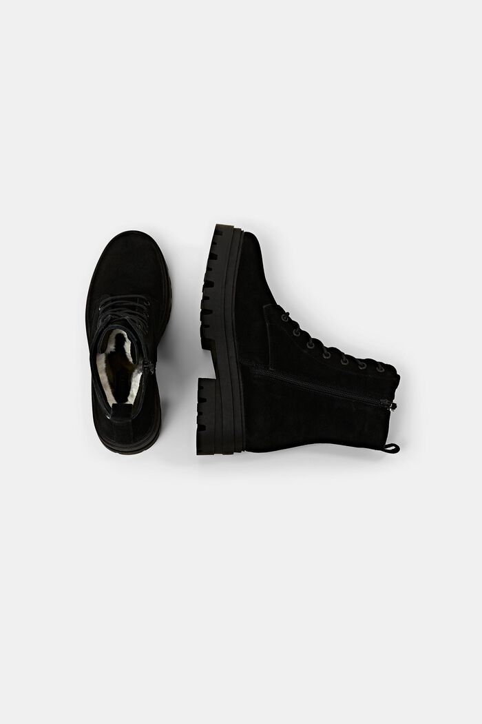 Shoes leather, BLACK, detail image number 5