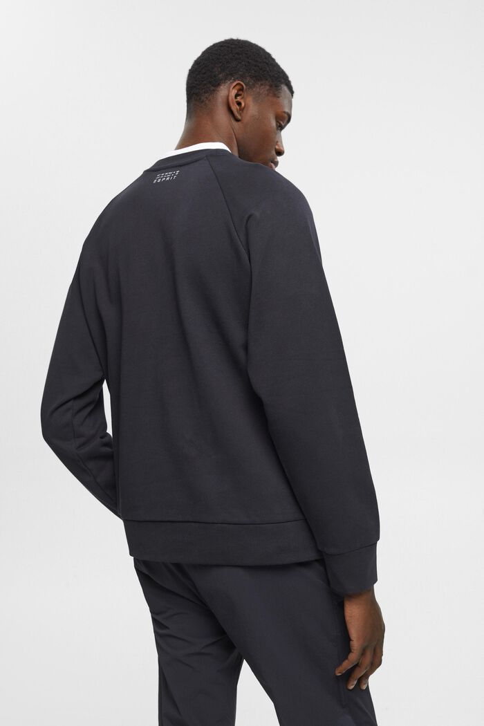 Sweatshirt aus Baumwolle im Relaxed Fit, BLACK, detail image number 3