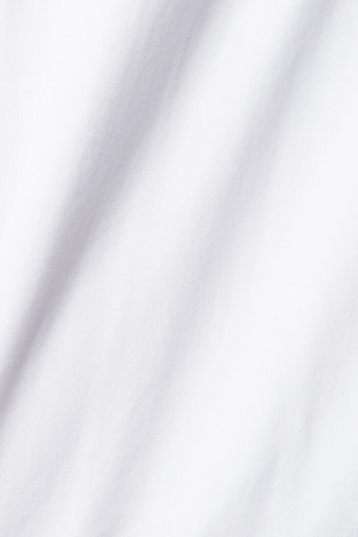 Langärmliges Jersey-Top, 100 % Baumwolle, WHITE, detail image number 4