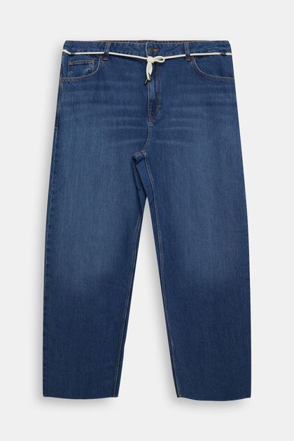 Jeans in Dad-Passform aus nachhaltiger Baumwolle, BLUE MEDIUM WASHED, overview