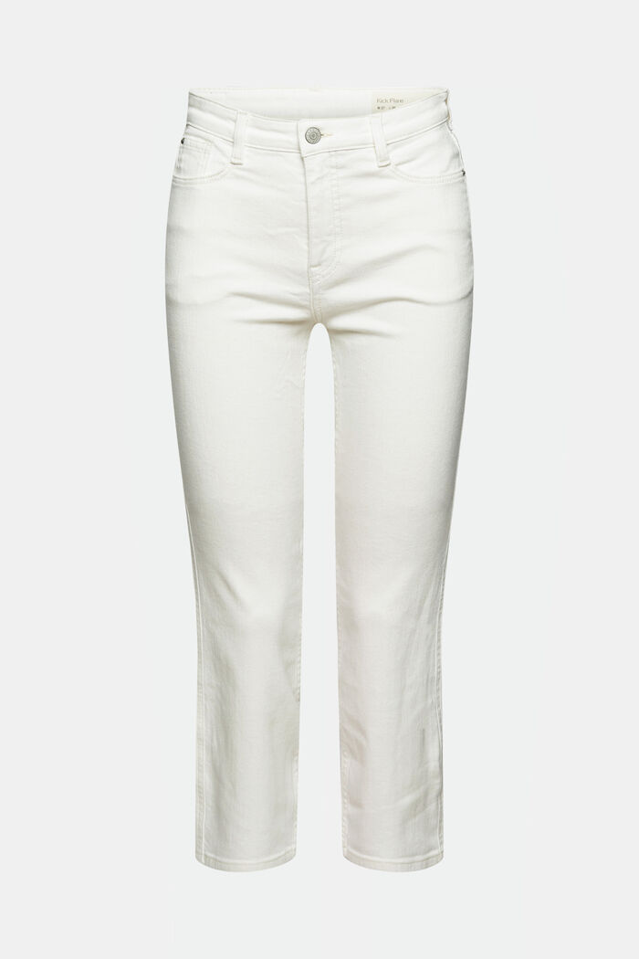 Cropped Jeans mit Kick Flare, OFF WHITE, detail image number 5