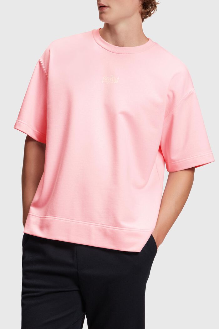 Relaxed Fit Sweatshirt mit neonfarbigem Print, LIGHT PINK, detail image number 0