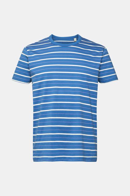 Gestreiftes T-Shirt, BLUE, overview