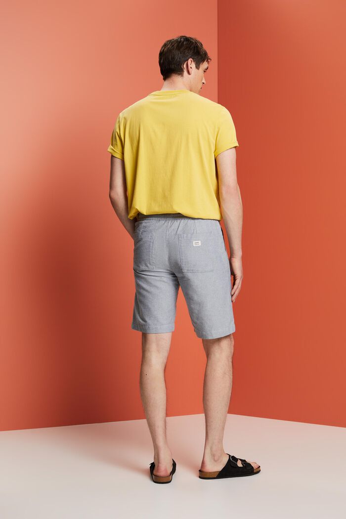 Pull-on-Shorts aus Twill, 100 % Baumwolle, NAVY, detail image number 3
