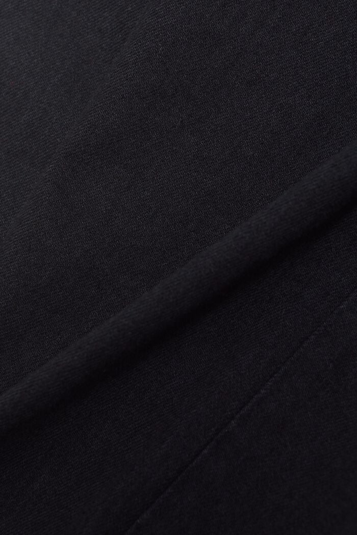 Schmal geschnittene Jeans mit hohem Bund, BLACK RINSE, detail image number 6