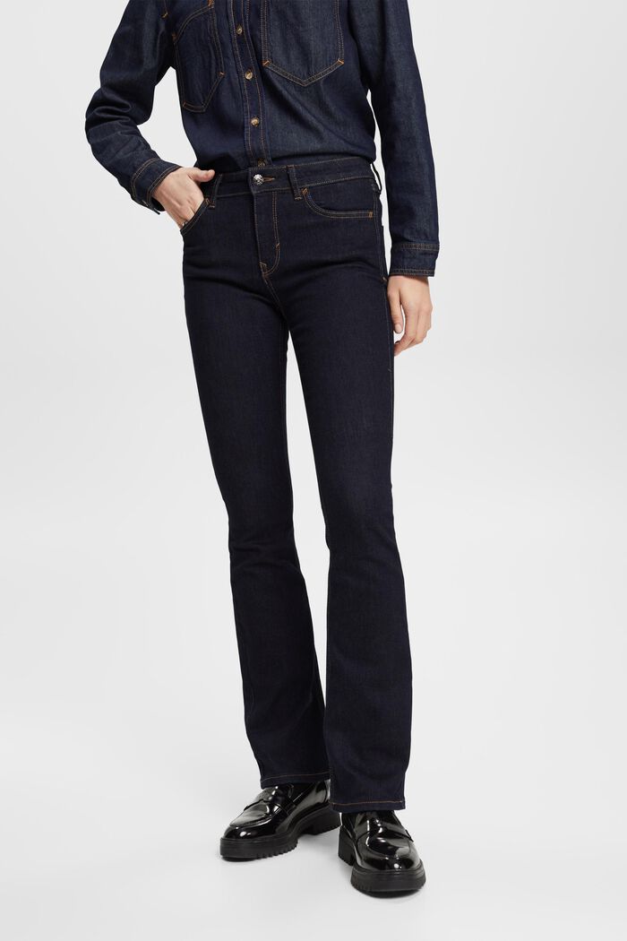 Bootcut Jeans in Skinny-Passform, BLUE DARK WASHED, detail image number 0