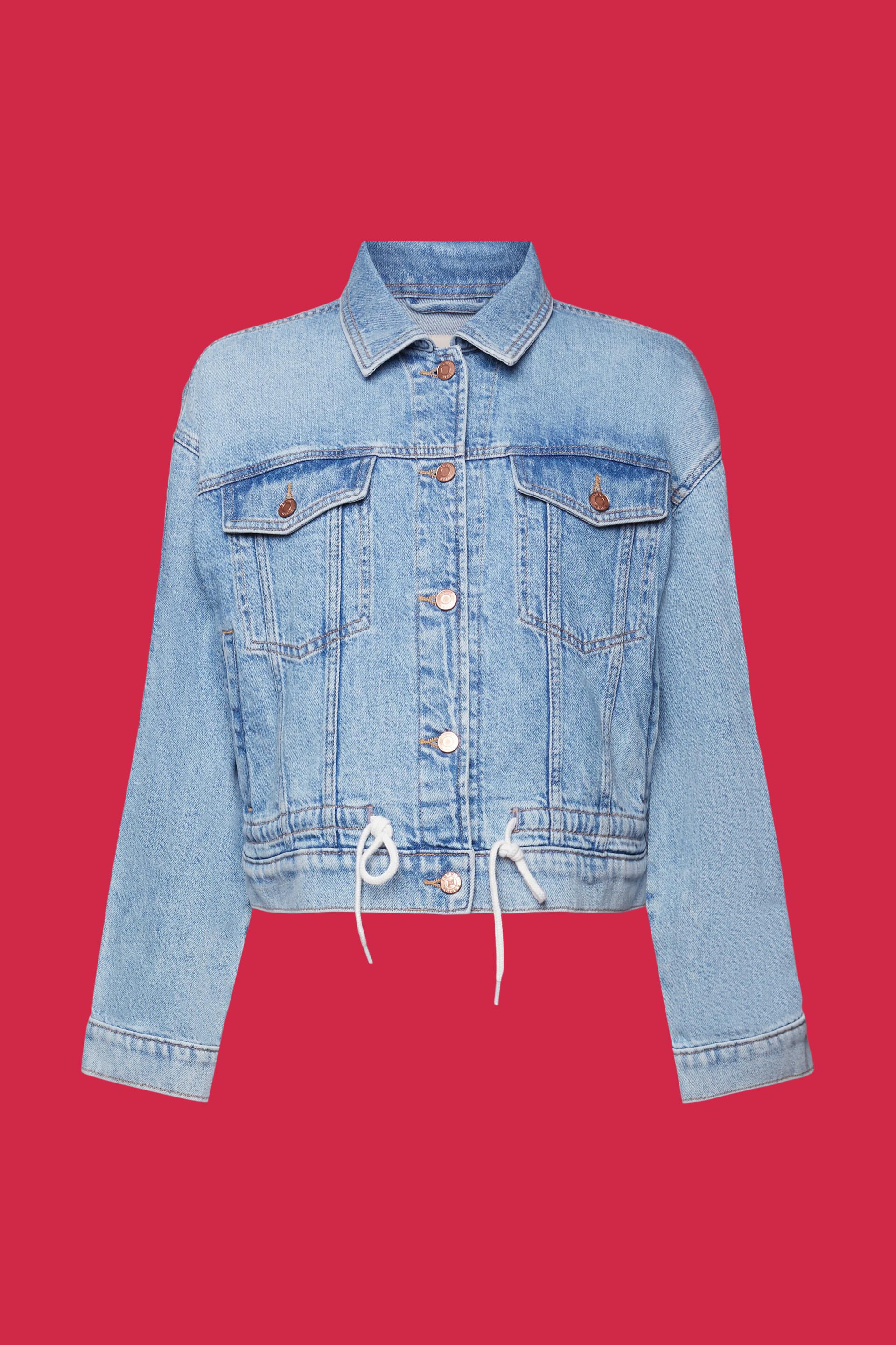 Oversized Jeansjacke in leichter Waschung in unserem Online Shop - ESPRIT