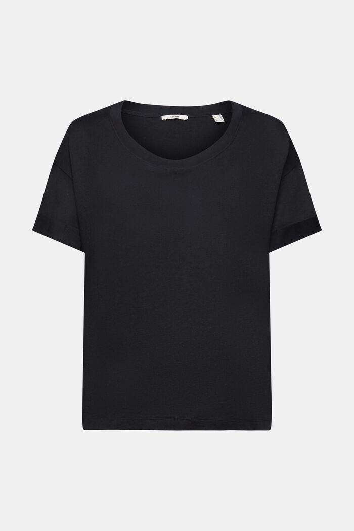 Shirt mit Turn-up-Ärmeln, BLACK, detail image number 6