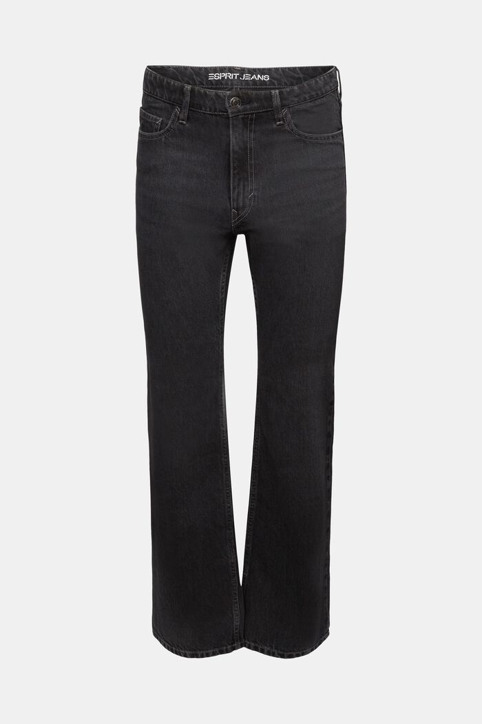 Bootcut Jeans mit mittelhohem Bund, BLACK DARK WASHED, detail image number 6