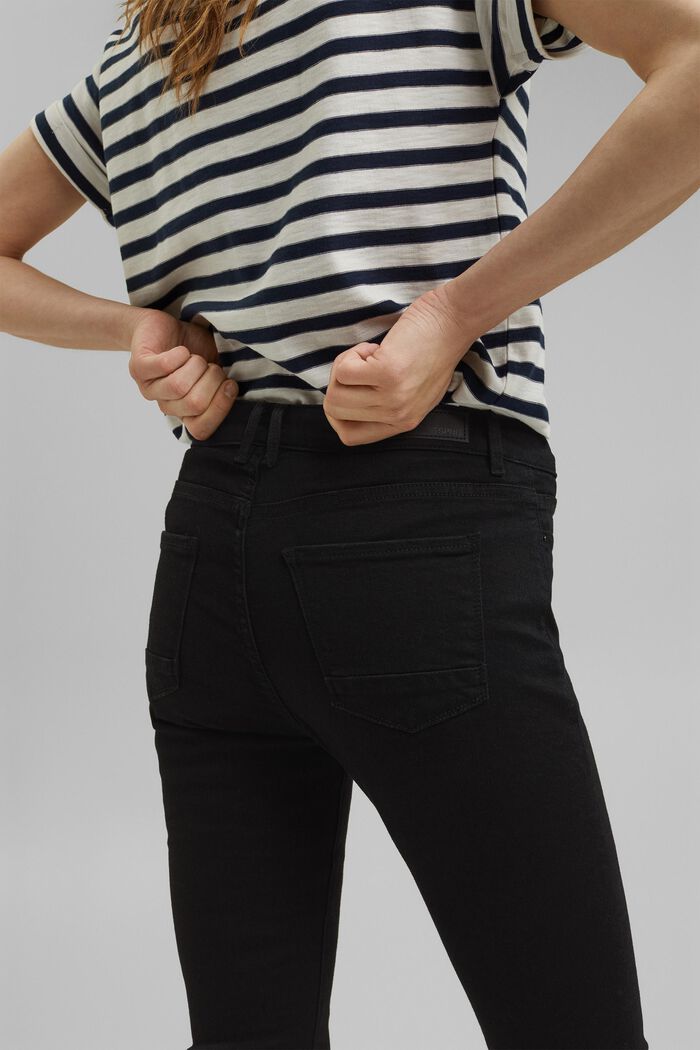 Stretch-Jeans mit Organic Cotton, BLACK RINSE, detail image number 4