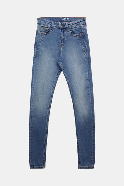 Skinny Jeans mit hohem Bund