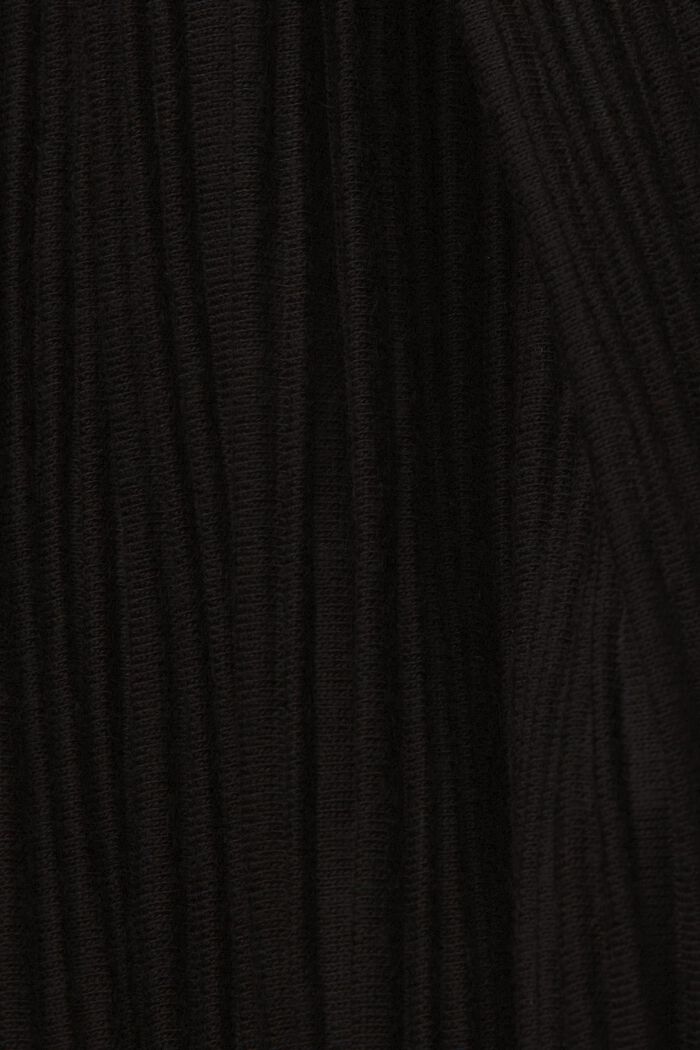Weiche Jerseyhose mit Plisseefalten, BLACK, detail image number 5
