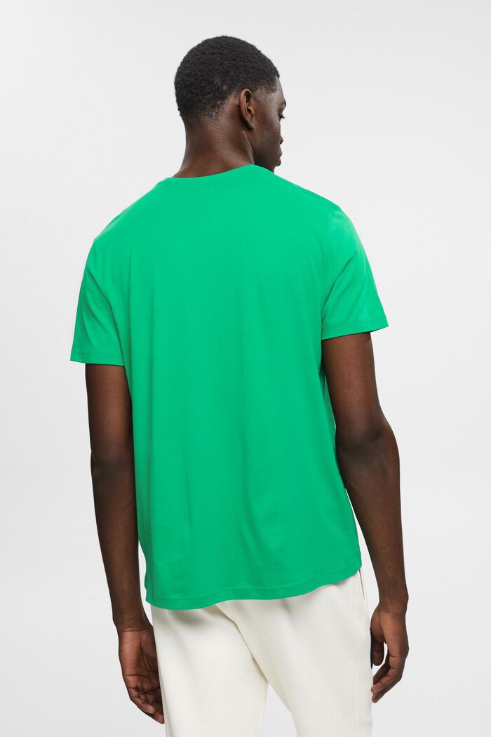 Pima-Baumwoll-T-Shirt im Slim Fit, GREEN, detail image number 3
