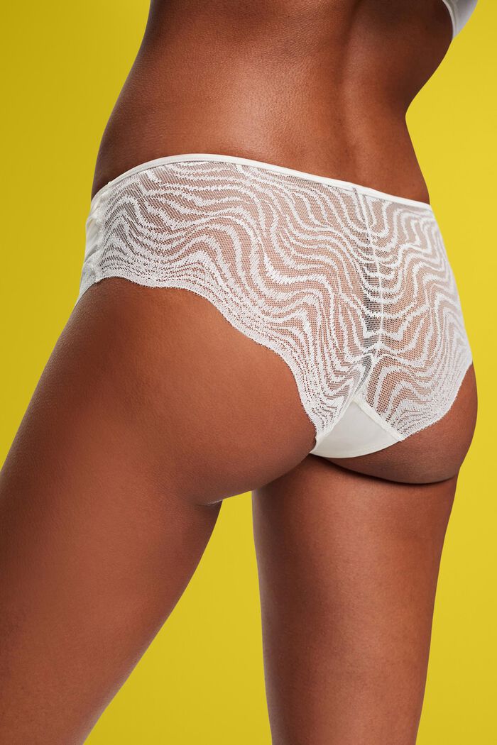 Hipster-Shorts mit Spitze, OFF WHITE, detail image number 3
