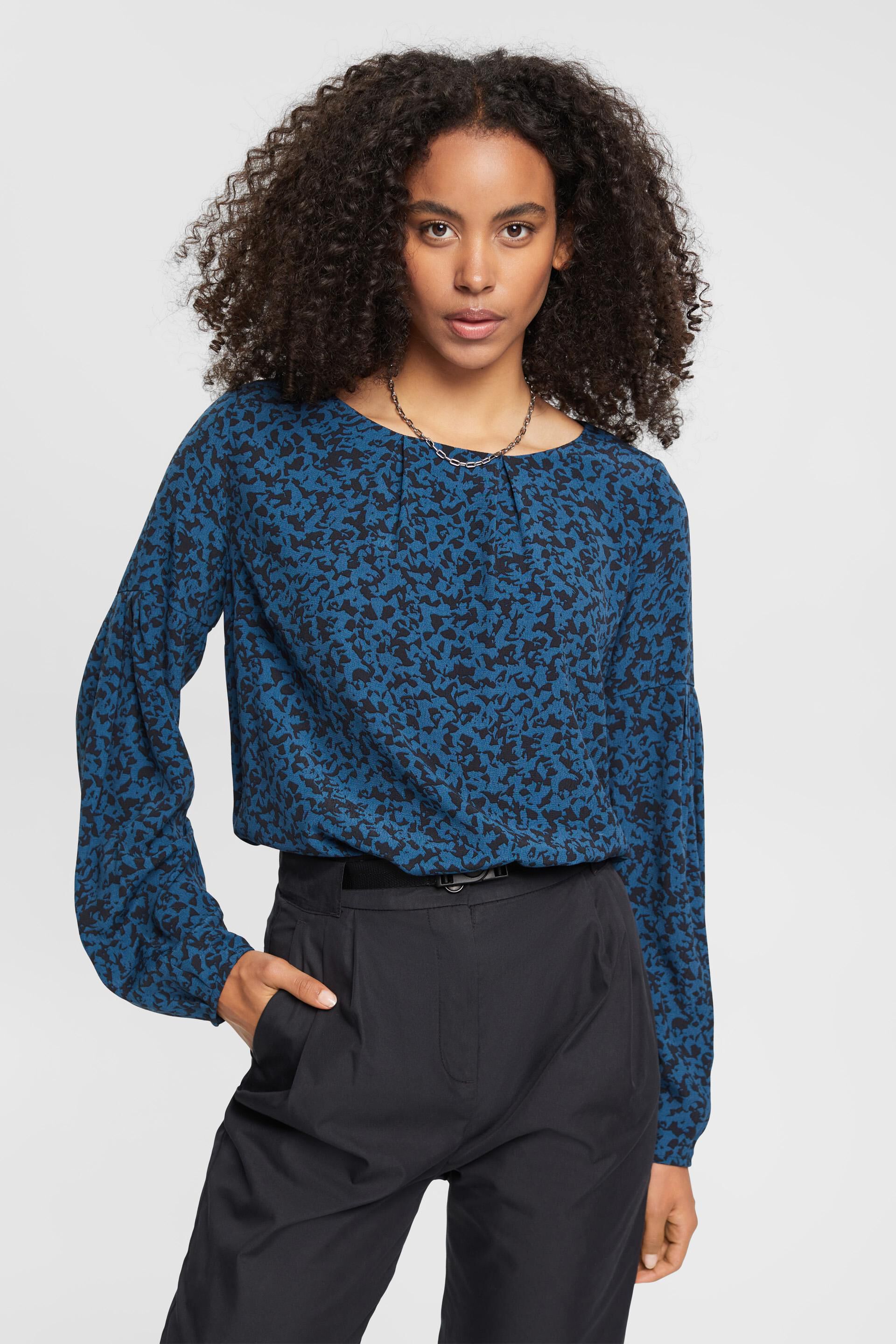 Gemusterte Bluse aus Viskose in unserem Online Shop - ESPRIT
