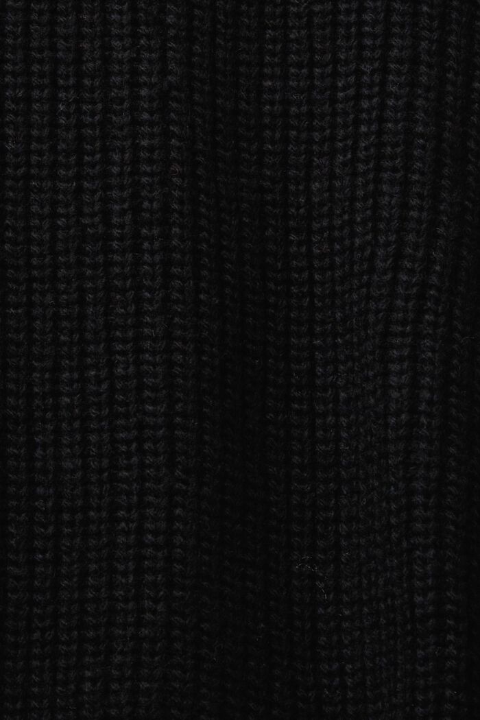 Cardigan aus Zopfstrick, Wollmix, BLACK, detail image number 5