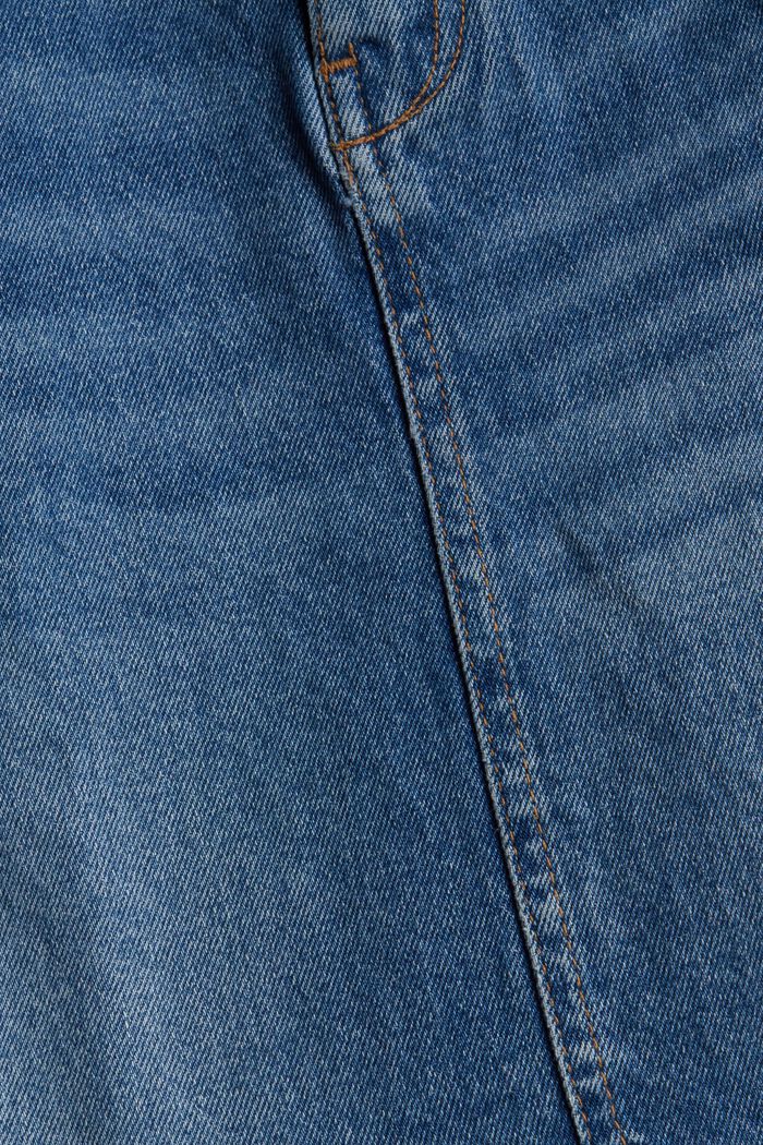 Jeans-Rock mit Organic Cotton, BLUE MEDIUM WASHED, detail image number 4