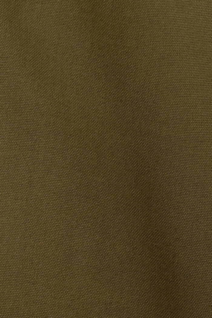 Recycelt: Wattierter Mac Coat mit flexibler Kapuze, DARK KHAKI, detail image number 5