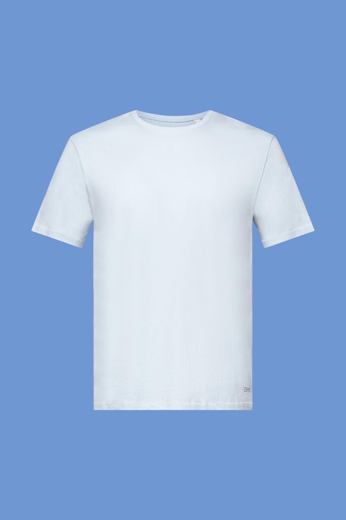 Jersey-T-Shirt mit Print hinten, 100 % Baumwolle, PASTEL BLUE, detail image number 6