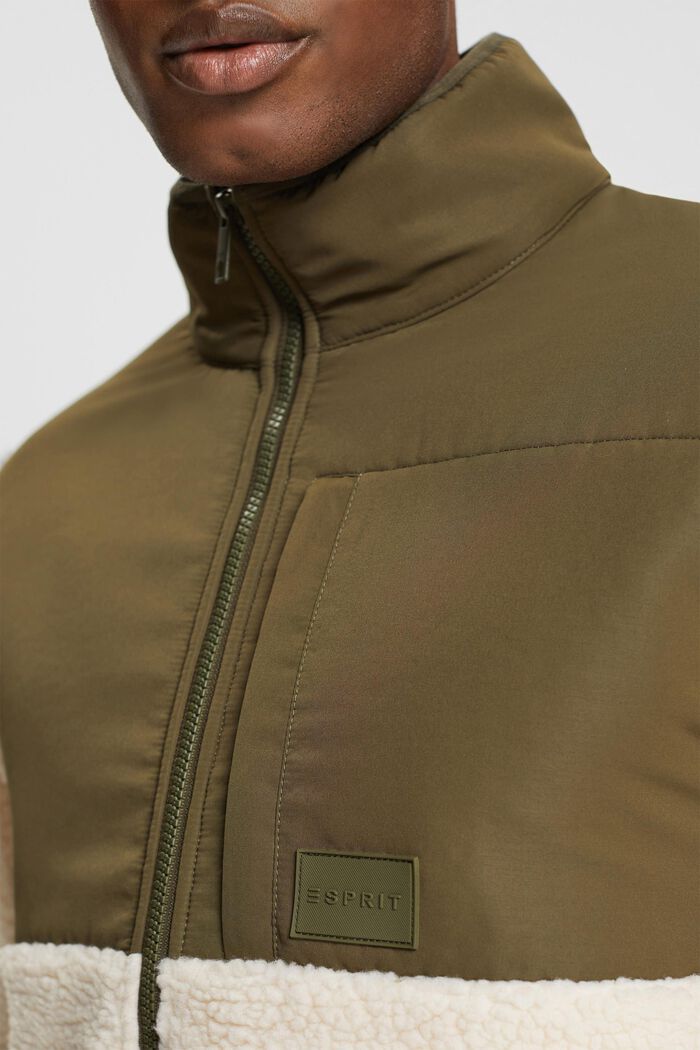Jacke aus Materialmix, OFF WHITE, detail image number 2